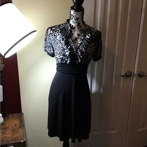 Carole Little Black and White Mini Dress